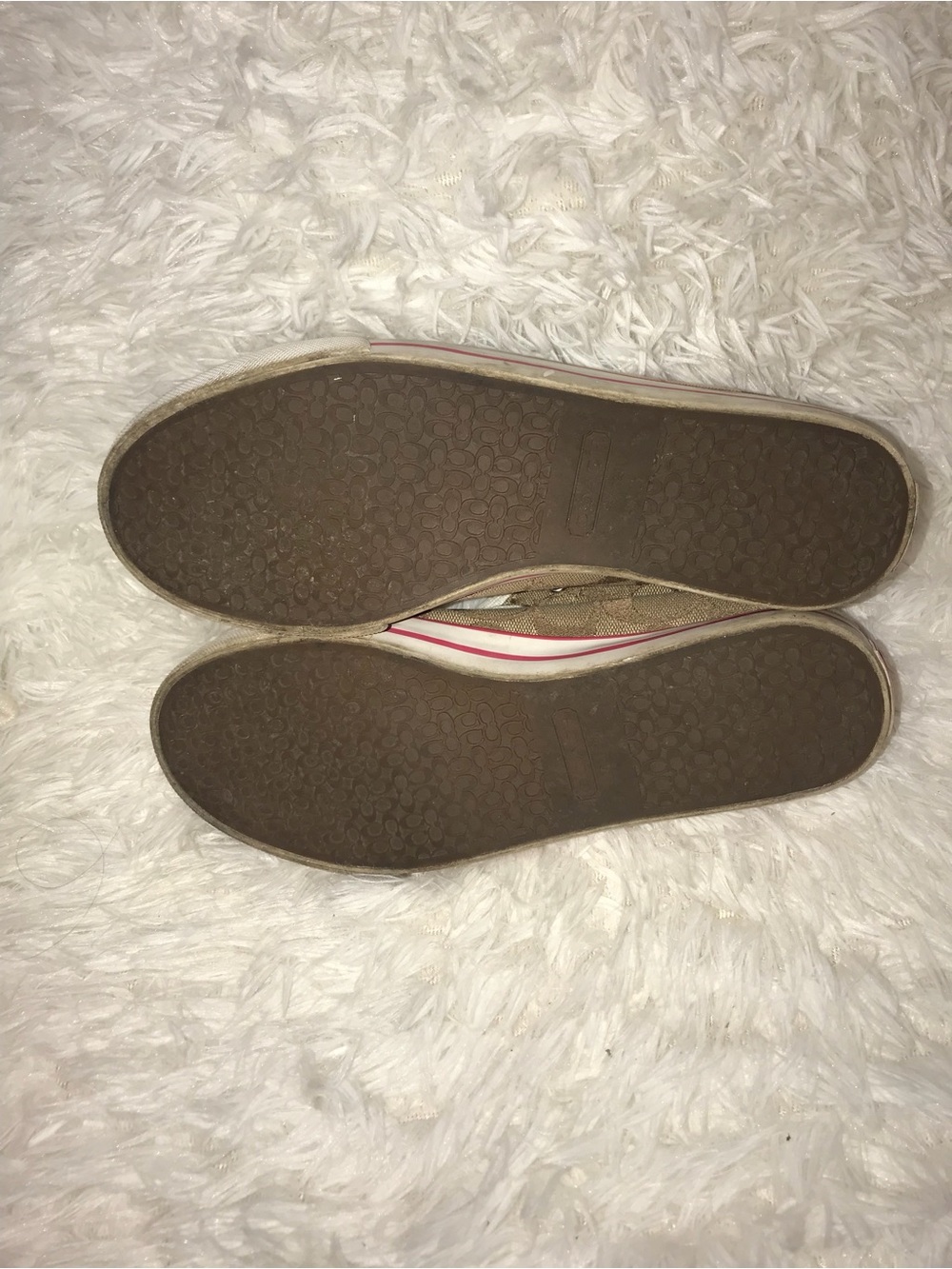 Coach poppy High-Top Sneakers in Brown with Pink & Orange Accents - Picture 2 of 3